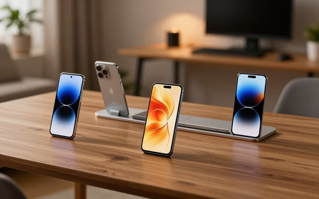 مجموعة من أفضل هواتف الفئة المتوسطة لعام 2024 تشمل شاومي وسامسونج وجوجل بيكسل.