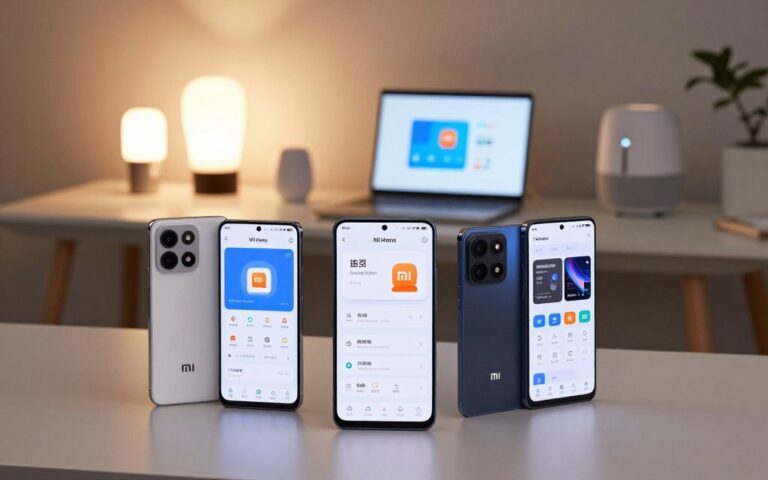 هاتف شاومي يعرض واجهة تطبيق Mi Home للتحكم في المنزل الذكي.