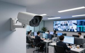 كاميرا مراقبة ذكية داخلية وخارجية متصلة بالهاتف الذكي لتأمين المنزل.