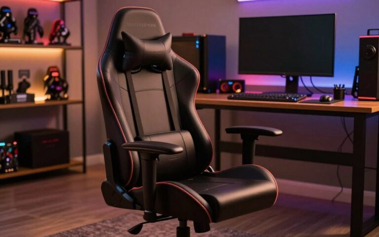 دليل شامل يوضح كيف تختار الكرسي المريح (Ergonomic) المناسب لجلسات اللعب الطويلة لحماية الظهر.